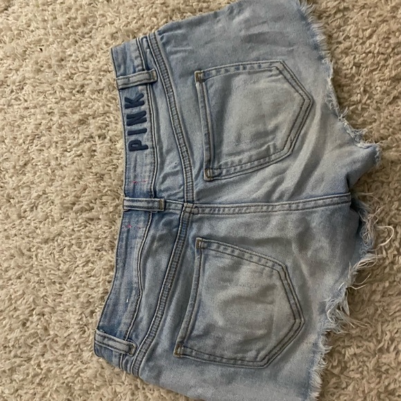 PINK. Jean shorts size 2 - Picture 3 of 3